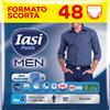 IASI Pants MEN, 48 Boxer Assorbenti monouso per Perdite Urinarie, Tagl