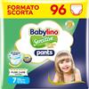 Babylino Sensitive Cotton Soft Pannolini Mutandina Taglia 7, Pants XL