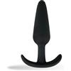 Easytoys - Plug anale nero in silicone con maniglia - medio 1 St