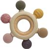Anello da dentizione in silicone senza BPA giocattolo da dentizione pe