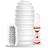 Lovelyness - Uovo Masturbator - "Ribs" - Set + lubrificante 2 St