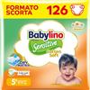 Babylino Sensitive Cotton Soft, Pannolini Taglia 5+, Junior Plus (12-1