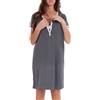 MYSANITY® Camicia allattamento bamboo manica corta Verde Felce 1 St