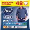 IASI Pants MEN, 48 Boxer Assorbenti monouso per Perdite Urinarie, Tagl