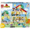 LEGO DUPLO 10994 Casetta 3 in 1, Casa delle Bambole, Auto Push-and-Go,