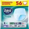 IASI Pants UNISEX Alta Protezione, 56 Mutande Assorbenza EXTRA, Taglia