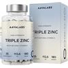 Aavalabs Triplo Zinco Bisglicinato e Vitamina C | 25 mg, vegano | Scor