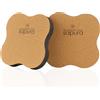 Sapura Ginocchiera da yoga Set di 2 - Sughero - Cuscino per ginocchio Rehab 1