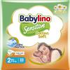 Babylino Sensitive Cotton Soft, Pannolini Neonato Taglia 2, Mini (3-6K