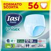 IASI Pants UNISEX Alta Protezione, 56 Mutande Assorbenza EXTRA, Taglia