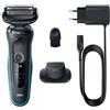 Braun Series 5 51-M1200s rasoio elettrico Trimmer Nero, Blu 1 pz Altro