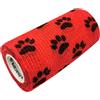 LisaCare Benda coesiva - Zampa rossa - 10cm x 4,5m 1 pz Fasciatura