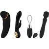 HUGBOX Sex Toy Kit Premium 4 in 1 - Stimolatore Clitorideo, Rabbit, Wa