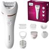 Philips Epilatore Philips Serie 8000 - incl. 8 accessori, cordless con funzion