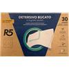 R5 Detersivo Bucato in Foglietti Solubili 30 Lavaggi, Enzimi, Profumo