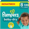 Pampers Pannolini Pampers taglia 8 (17kg+) Baby-Dry 120 pz Pannolini