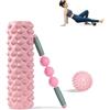 FFitness Rullo per Massaggio Muscolare 3 in 1 Kit per Allenamento Miofasciale F