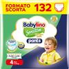 Babylino Sensitive Cotton Soft Pannolini Mutandina Taglia 4, Pants Max