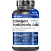 Vitastrong Collagene Acido Ialuronico - 180 Capsule, 2000 mg di Collag
