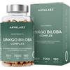 Aavalabs Ginkgo Biloba 7500mg | Bacopa, ginseng e vitamina B | Scorta