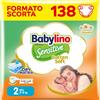 Babylino Sensitive Cotton Soft, Pannolini Neonato Taglia 2, Mini (3-6K