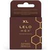 Lelo HEX Preservativi Respect XL confezione da 3 3 pz Preservativi