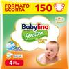 Babylino Sensitive Cotton Soft, Pannolini Taglia 4, Maxi (8-13kg), 150