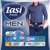 IASI Pants MEN, 12 Boxer Assorbenti monouso per Perdite Urinarie, Tagl