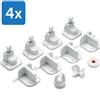 reer serratura magnetica reer advantage pack 4 pezzi 4 St