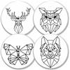 MySweetStitch | Freestyle Libre 1 & 2 Sensor Sticker | Mini Tattoo 4 p