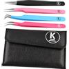 K-Pro Set di pinzette per l'estensione delle ciglia 4 pz Pinzetta