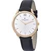 Pierre Cardin Unisex Analogue Watch Pigalle plissée with Leather Strap