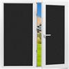 FILMGOO Total Blackout - Pellicola oscurante per finestre, per la privacy, giorno e notte, 100% blocco della luce, statica, oscurante, per casa, ufficio, senza colla, anti-UV (nero satinato, 45 cm x 20 m)