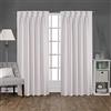 Exclusive Home Tende in Satin Plissettato Tessuto Oscurante Tab della Finestra Tenda a Pannello, Paio, Vaniglia, 52 x 108