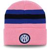 Inter IN2122/BER/ROS Cappellino Calcio, Rosa Con Strisce Nero/Blu, Taglia Unica