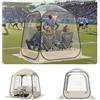 VEVOR Tenda Sportiva Pop-Up, a Bolle Trasparente da 160 x 160 cm per 2 a 4 Persone, Capsula Impermeabile per Esterni con Tappetino e Copertura Superiore, Tenda a Cupola Igloo da Giardino