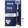 Oral B Pro 1 Spazzolino Elettrico Nero Con Timer e 1 Testina Di Ricambio