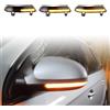 MKptopia 2 pezzi Indicatore LED sequenziale di direzione luce dinamica Compatibile con VW Golf 5 GTI V MK5 Je-tta Pa-ssat B5.5 B6 R36 R32 Eos Sha-ran Su-perB
