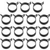 PATIKIL Clip a Molla per Tubi Flessibili da 20-22.5mm Od, 15Pz Clip a Molla a Tensione Costante Silicone per Tubi Aria Silicone Rigo Carburante Tubo Acqua, Nero