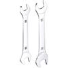 QUARKZMAN Set Di 2 Chiavi a Doppia Apertura Sottile 12×13/14×15mm Metric Super Thin Small Flat Head Wrench Mirror Polished Open Ended Spanner per Riparazioni Automobilistiche