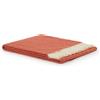 Marzotto Home Plaid Anna in lana vergine a spina di pesce con frange