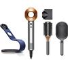 Dyson Supersonic™ con stand Blu Prussia, spazzole tonda e piatta