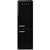 SMEG FRIGORIFERO COMBINATO SMEG FAB32RBL6, Capacità netta totale 331 l, Rumorosità: 35 dB(A), 3 ripiani, Dimensioni: L 60,1 cm A 196,8 P 72,8 cm, Nero, Classe C