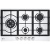 LG CBGZ3016S PIANO COTTURA GAS, 5 zone di cottura, dimensioni: L 75 cm, P 51 piano in Acciaio inossidabile, Inox
