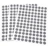 Adsamm® / 324 x feltrini autoadesivi ultrasottili/Grigio/ø 10 mm/Rotondo/piedini per mobili in feltro extra fine da 1.5 mm di spessore/pad protettivi per arredi