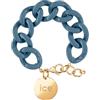 ICE-WATCH - Jewellery - Chain Bracelet - Blue Horizon - Gold - Bracciale in Maglia Blu XL da Donna con Medaglia d'Oro (020919)