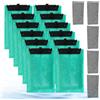 LURICO Set di cartucce filtro per acquari compatibile con Tetra EasyCrystal Aquarium C250 e C300, include 12 filtri a carbone attivo e 5 filtri in schiuma