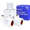 LENVII Carattere Blu Etichette Termiche 40x30mm(1.57 x 1.18)2000 Fogli-8 Rotoli ×250,Adesivi Autoadesivi Multiuso Resistenti ad Acqua/Olio/Graffi per Casa,Ufficio,Logo Fai-da-te,Etichettatura Regali