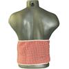 Giraffenland Cintura dorsale termica riscaldante con noccioli di ciliegia (Lunghezza totale: 135cm, rosso-bianco, Cotone Bio) Cuscino termico con cintura