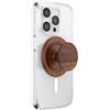 PopSockets: PopGrip Round per Magsafe - Anello Adattatore per MagSafe Incluso - Supporto e Impugnatura per Telefoni Cellulari e Custodia con un Top Intercambiabile - Olive Wood